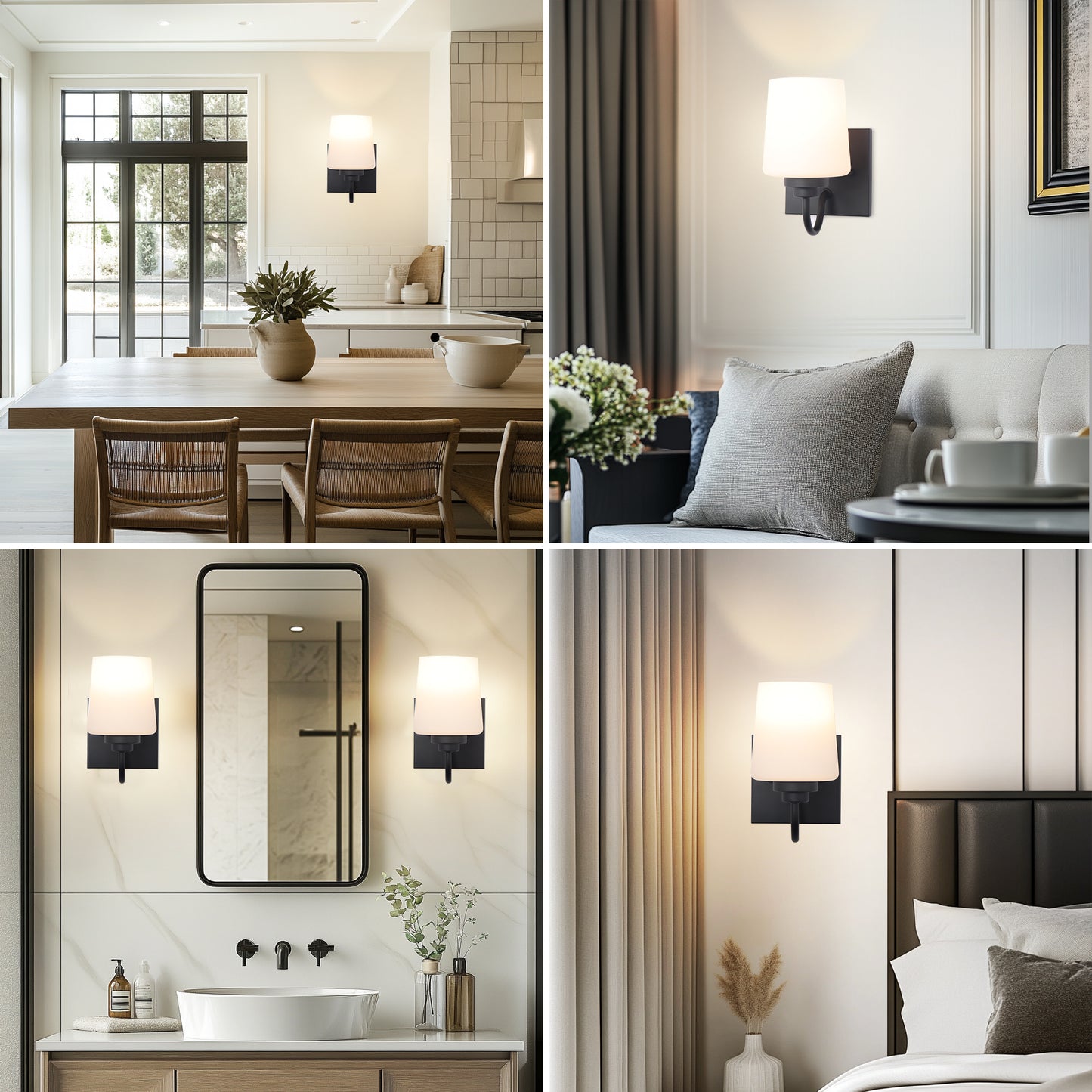 Bathroom Vanity Light Fixture, 1 Light Modern Gold Vanity Lighting Fixture, Lighting Fixture Over Mirror, Wall Sconce with Frosted Glass for Hallway, Bedroom with E26 Socket