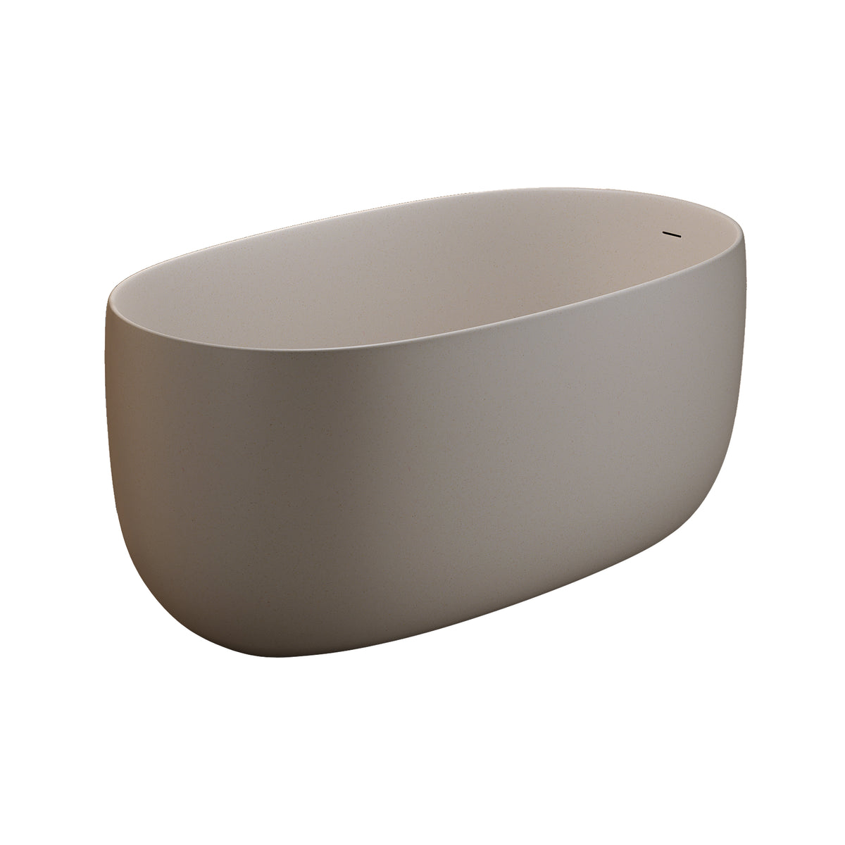 Freestanding Bathtub Resin Stone Soaking Bathtub Solid Surface Modern Tubs with Overflow and Pop-up Drain