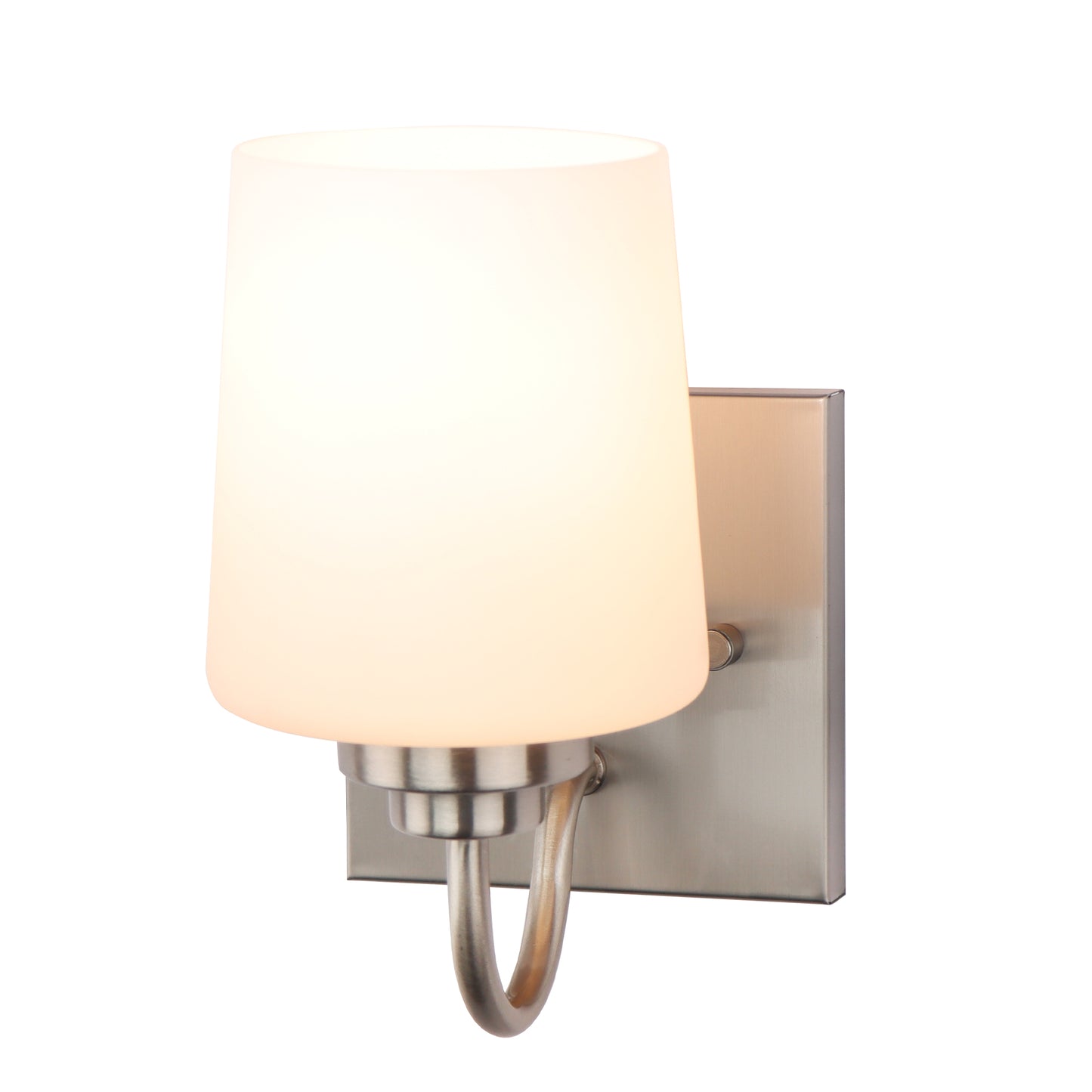 Bathroom Vanity Light Fixture, 1 Light Modern Gold Vanity Lighting Fixture, Lighting Fixture Over Mirror, Wall Sconce with Frosted Glass for Hallway, Bedroom with E26 Socket