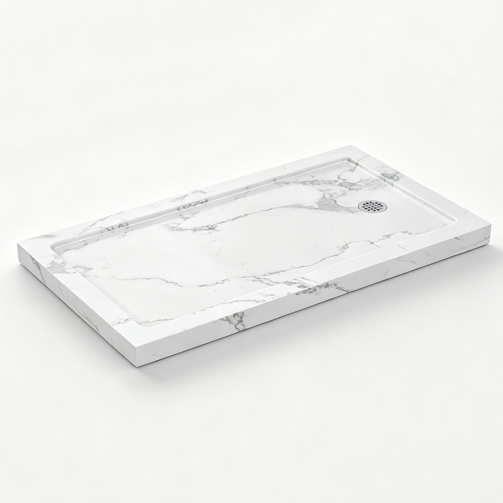 Carrara White Shower Base, 48 in. L x 34 in. W, Model SY4834