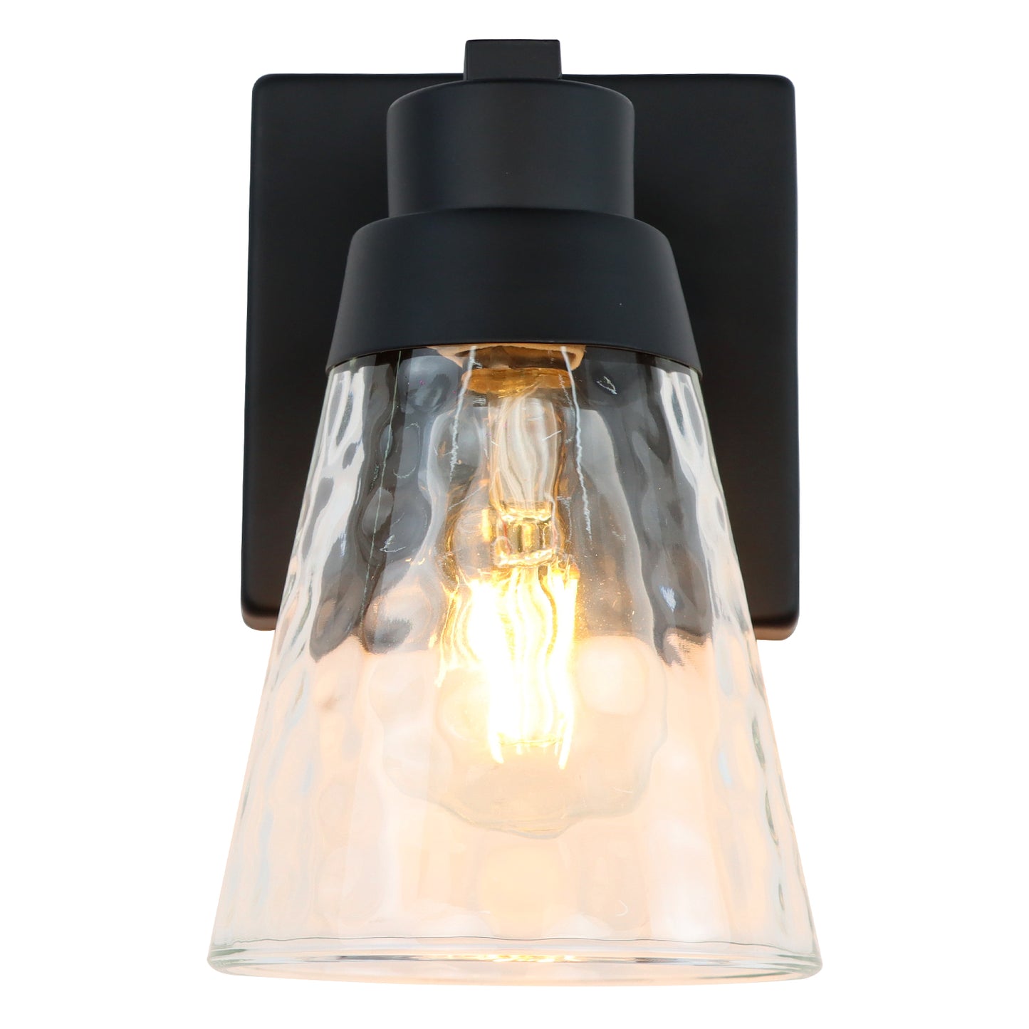 Bedroom light fixture, 1 modern gold vanity light fixture, light fixture above mirror, wall sconce with clear glass, for hallway, bedroom, with E26 socket