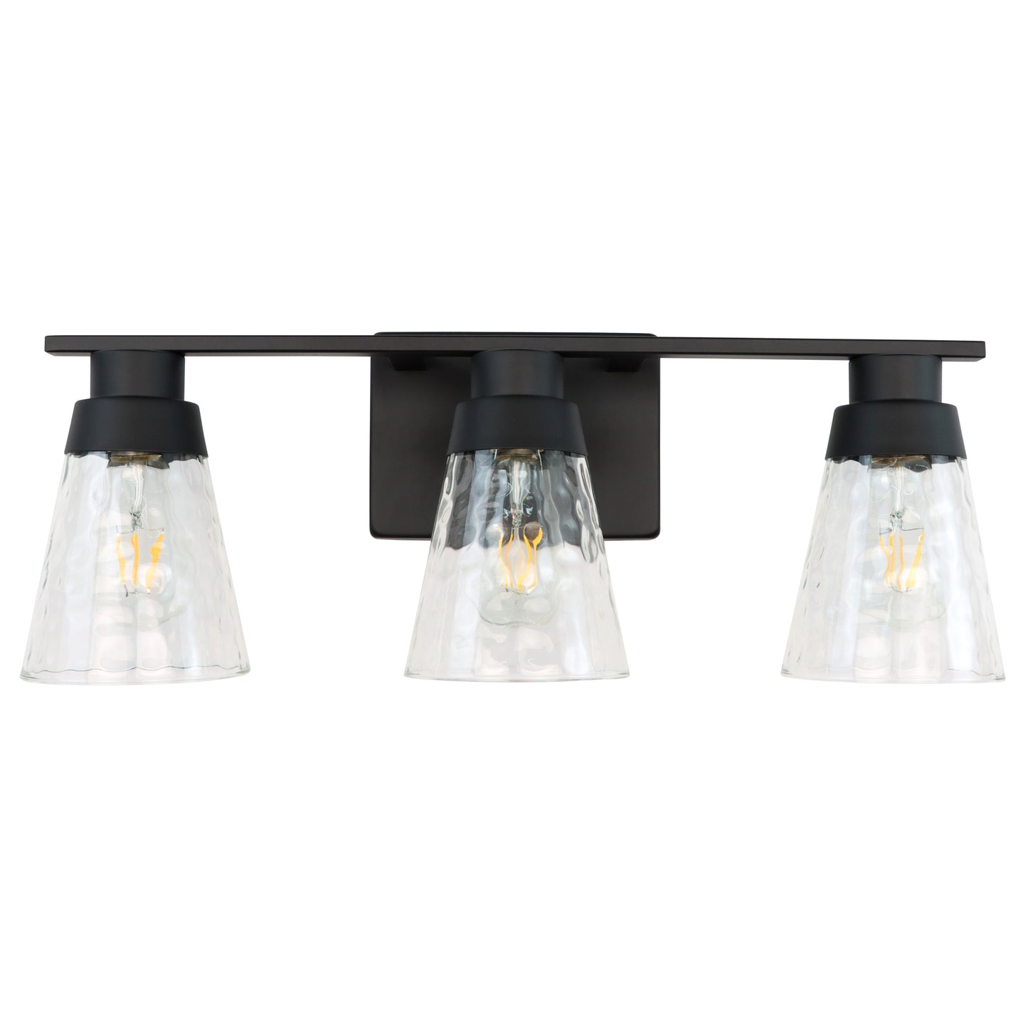 Bathroom Vanity Light Fixtures, 3 Light Modern Gold Vanity Lighting Fixtures, Bathroom Above Mirror Lighting Fixtures, Bathroom Wall Sconce with Clear Glass for Bathroom, Hallway, Bedroom with E26 Socket