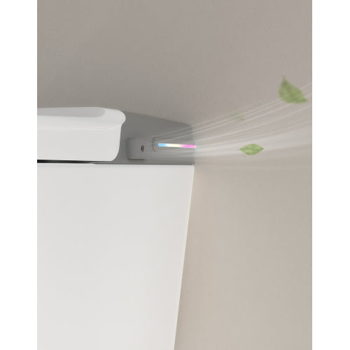 Smart Bidet Toilet with Remote Control.Raised Tankless Toilet with LED Display. Auto Open/AutoHeated. Seat Toilet Bidet with Aromatherapy System.Warm Water And Dry.Off Seat Flush.Foot Sensor.