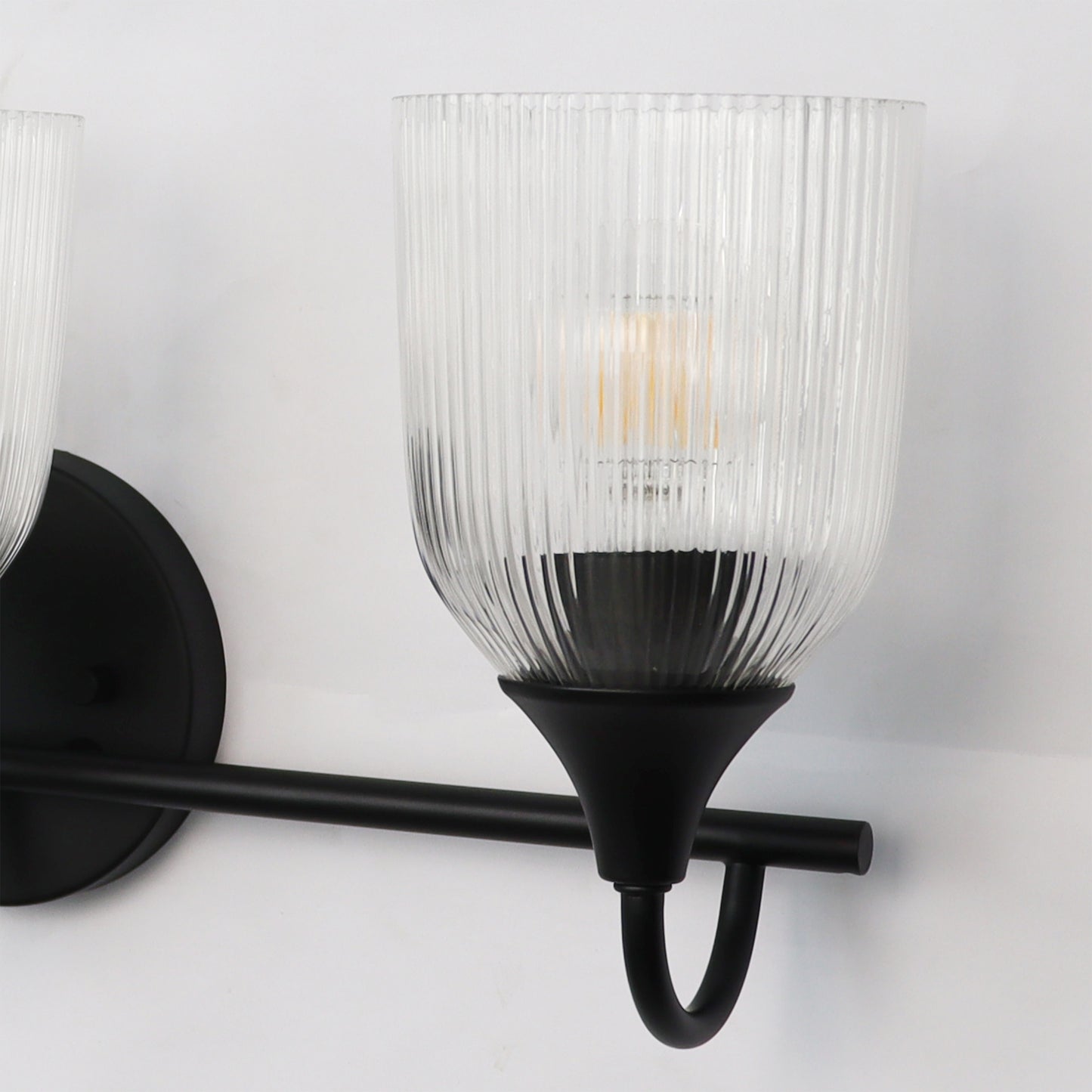 Bathroom Vanity Light Fixture, 3 Light Modern Gold Vanity Lighting fixtures, Bathroom Lighting Fixtures Over Mirror, Bathroom Wall Lamp with Clear Glass for Bathroom, Hallway, Bedroom with E26 Socket
