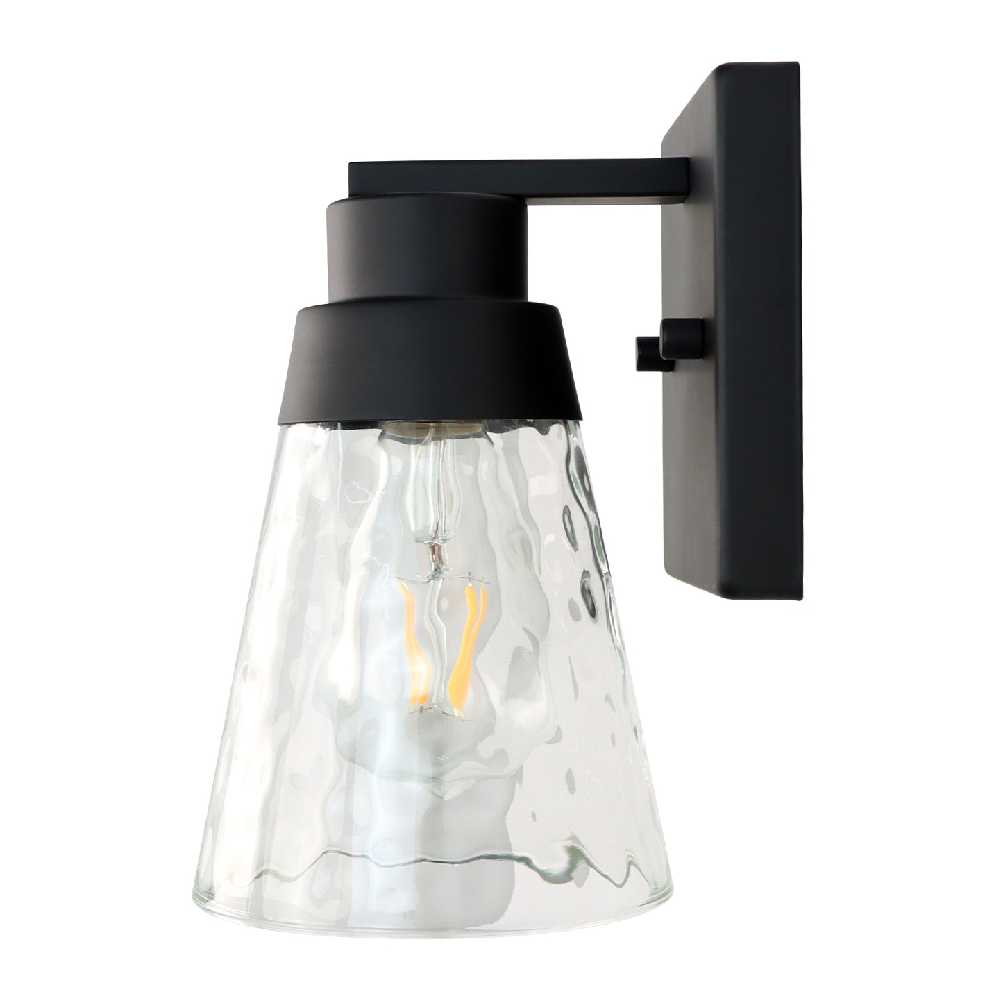 Bedroom light fixture, 1 modern gold vanity light fixture, light fixture above mirror, wall sconce with clear glass, for hallway, bedroom, with E26 socket