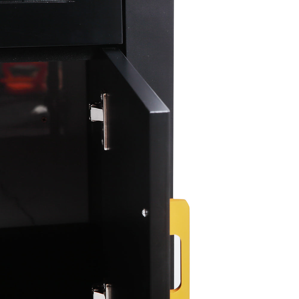 48" Black Bathroom Vanity with Ceramic Sink Combo, Abundant Storage Cabinet -4 Soft close doors and 4 drawers