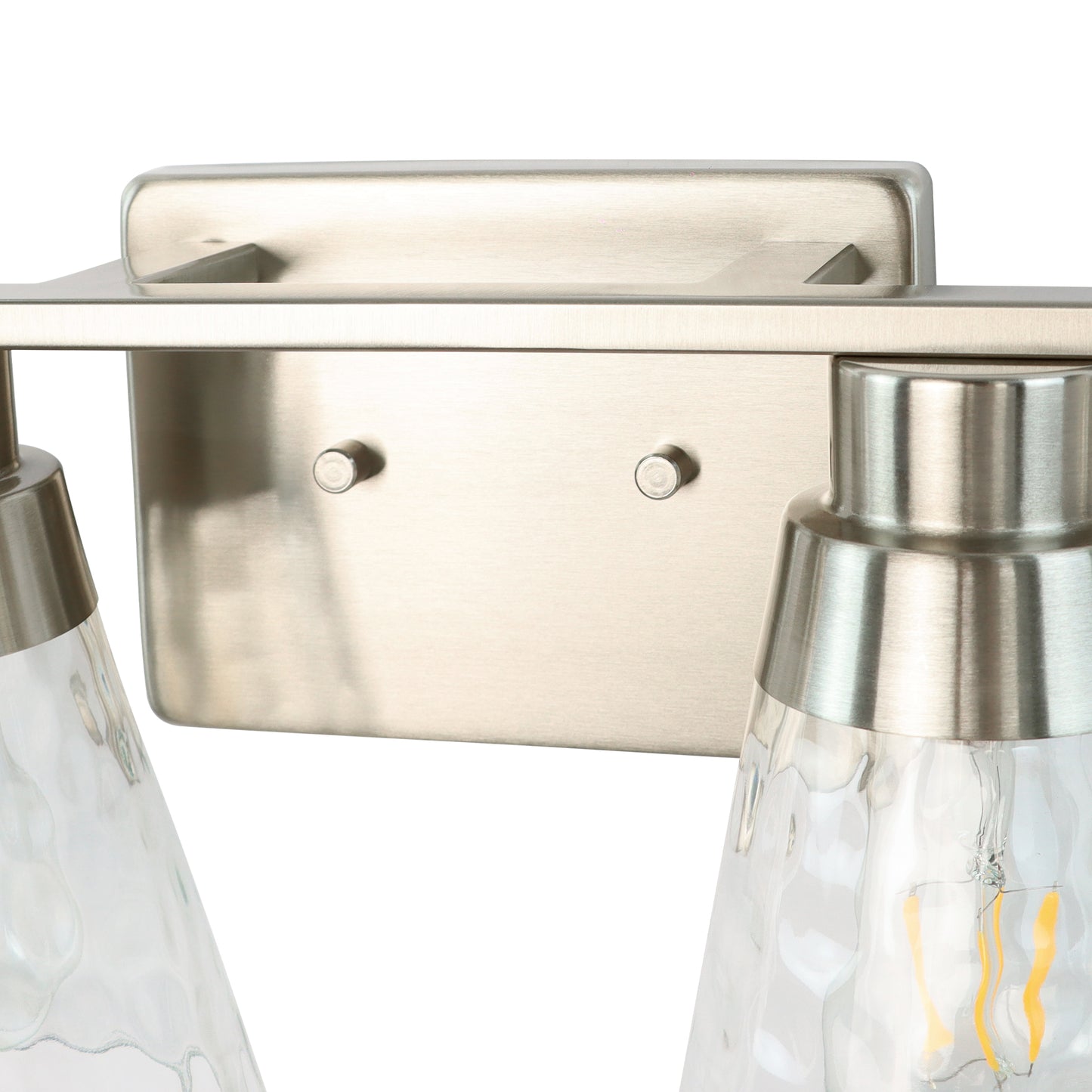 Modern Gold Vanity Lighting Fixture, 4 Light Over Mirror, Wall Lamp with Clear Glass for Bathroom, Hallway, Bedroom with E26 Socket