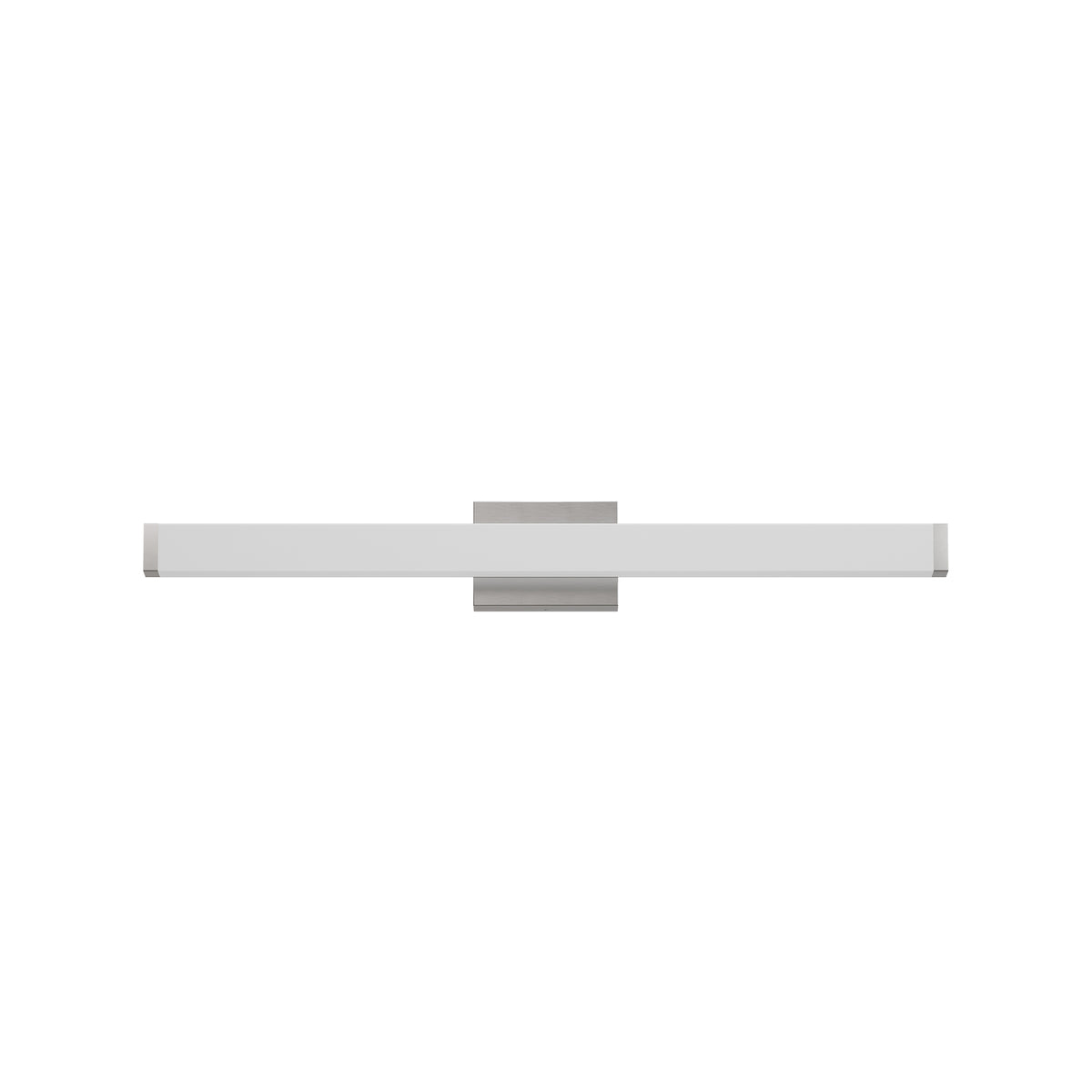 Bathroom Vanity Light Brushed Nickel Square LED 33inch 18W 6000K Cool White Light Wall Bar Lighting Fixtures Over Mirror