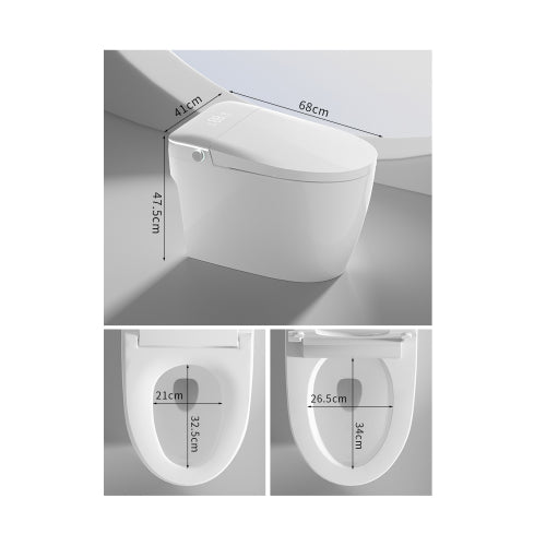 Intelligent Smart Toilet - Auto Open/Close Seat with Heated Bidet & Dryer-KPUY