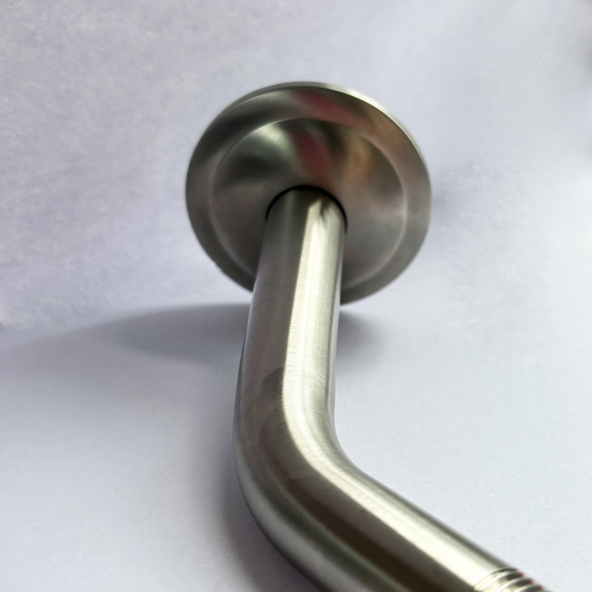Shower Arm with Flange, 1/2 NPT Tapered Threads, Rain Shower Head Arm, Wall Mount Shower Extension Arm