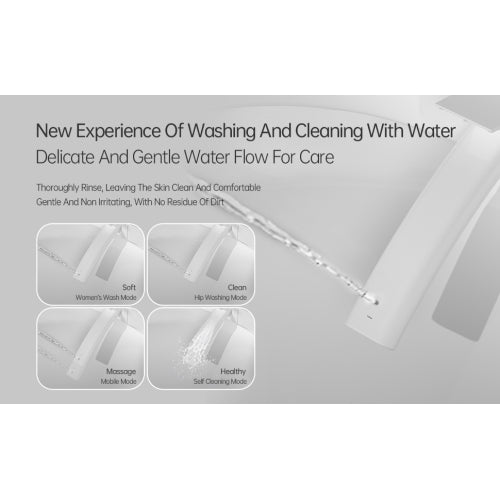 Tankless Smart Bidet Toilet with Remote - LED Display & Aromatherapy System-KPUY