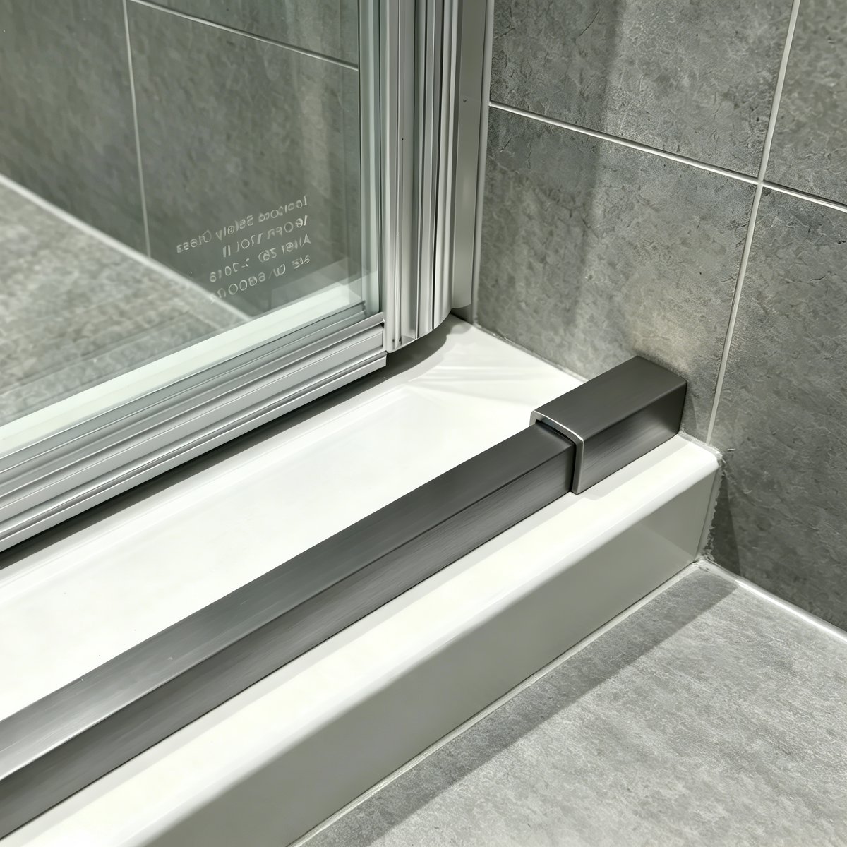 57-60*78 INCH Frameless Double Sliding Shower Door Glass Door,Shower Door ,(10mm) Thick SGCC Tempered Glass Door +Aluminium Alloy For Bathroom Door--Gunmetal