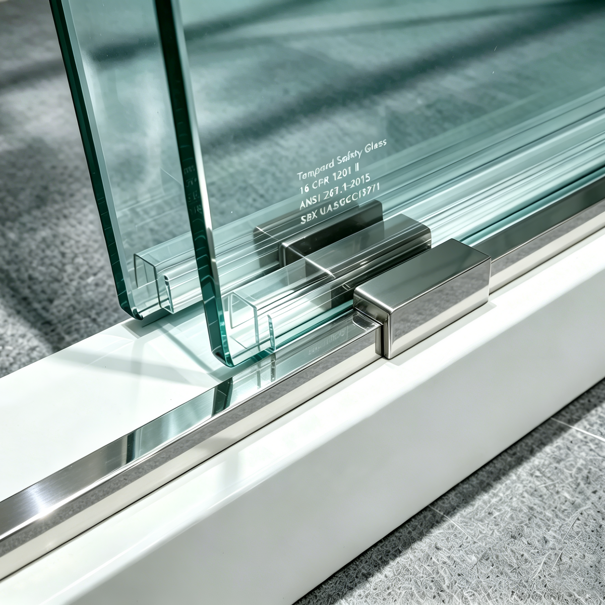 57-60*78 INCH Frameless Double Sliding Shower Door Glass Door,Shower Door, (10mm) Thick SGCC Tempered Glass Door + Aluminum Alloy For Bathroom Door--Sliver