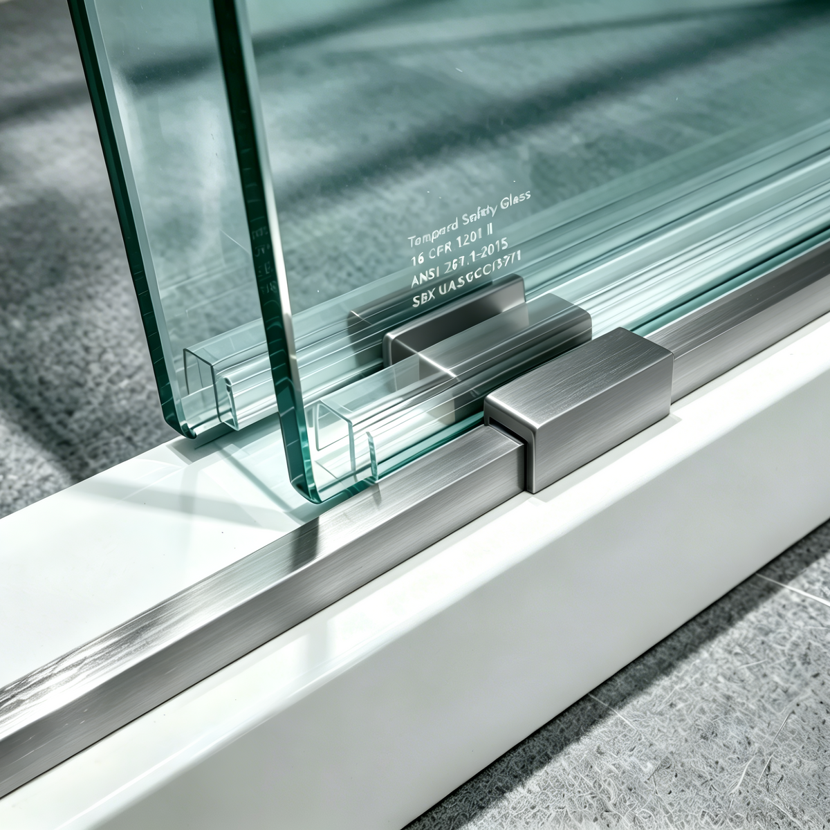 57-60*78 INCH Frameless Double Sliding Shower Door Glass Door,Shower Door ,(10mm) Thick SGCC Tempered Glass Door +Aluminium Alloy For Bathroom Door--Gunmetal