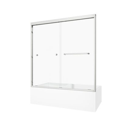 KPUY 55"-60" W Double Bypass Sliding Shower & Bathtub Door | 3 Finishes
