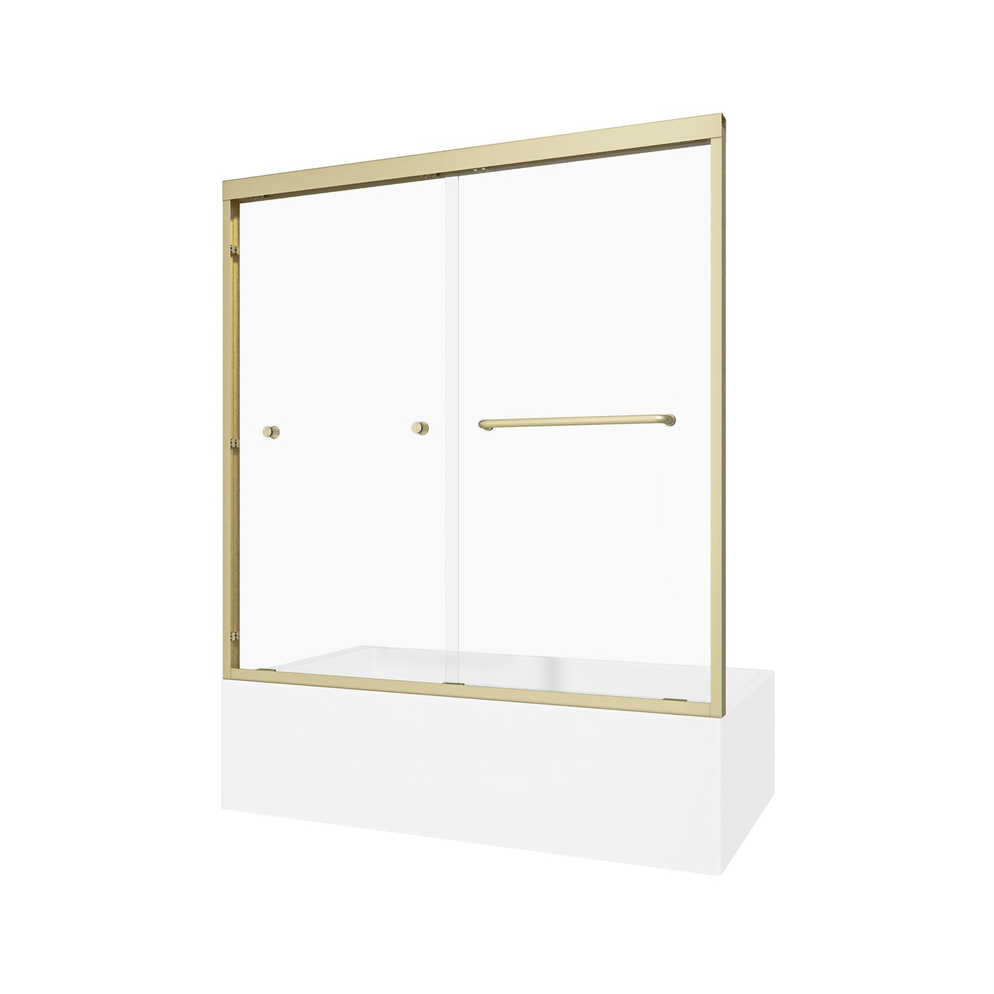 KPUY 55"-60" W Double Bypass Sliding Shower & Bathtub Door | 3 Finishes