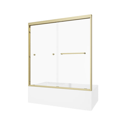 KPUY 55"-60" W Double Bypass Sliding Shower & Bathtub Door | 3 Finishes