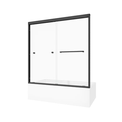 KPUY 55"-60" W Double Bypass Sliding Shower & Bathtub Door | 3 Finishes