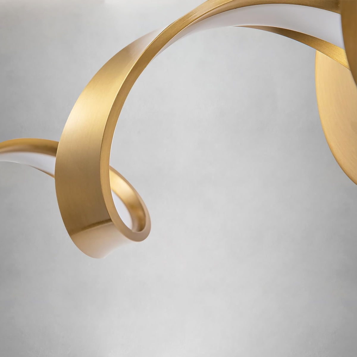 Gold Bathroom Light Fixtures, 24 inch Spiral Design Modern LED Bathroom Vanity Lights Over Mirror, Wall Light Fixtures for Living Room --GOLD