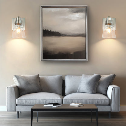 Bedroom light fixture, 1 modern gold vanity light fixture, light fixture above mirror, wall sconce with clear glass, for hallway, bedroom, with E26 socket