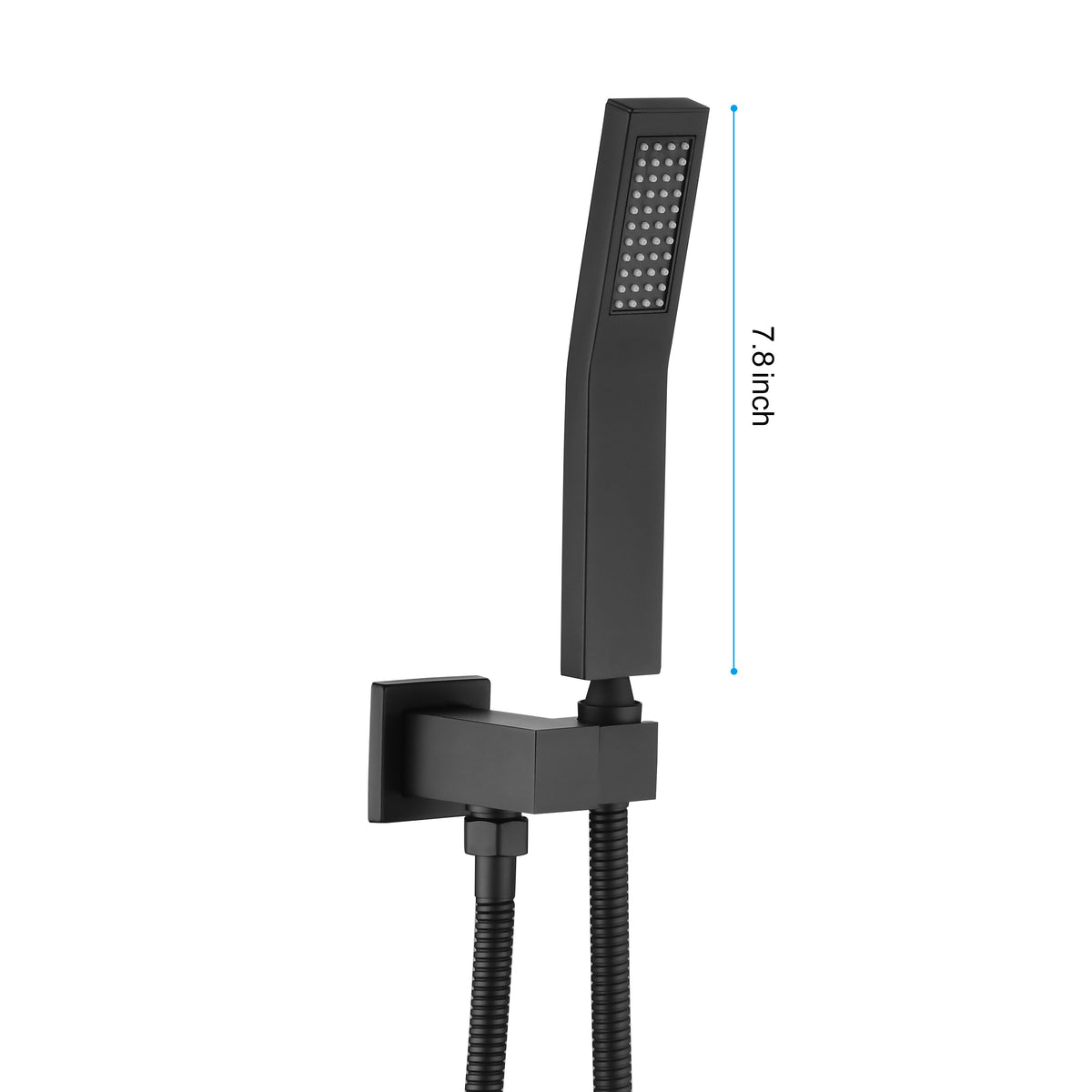 Handheld Shower Head with 59-inch Shower Hose and Adjustable Shower Bracket