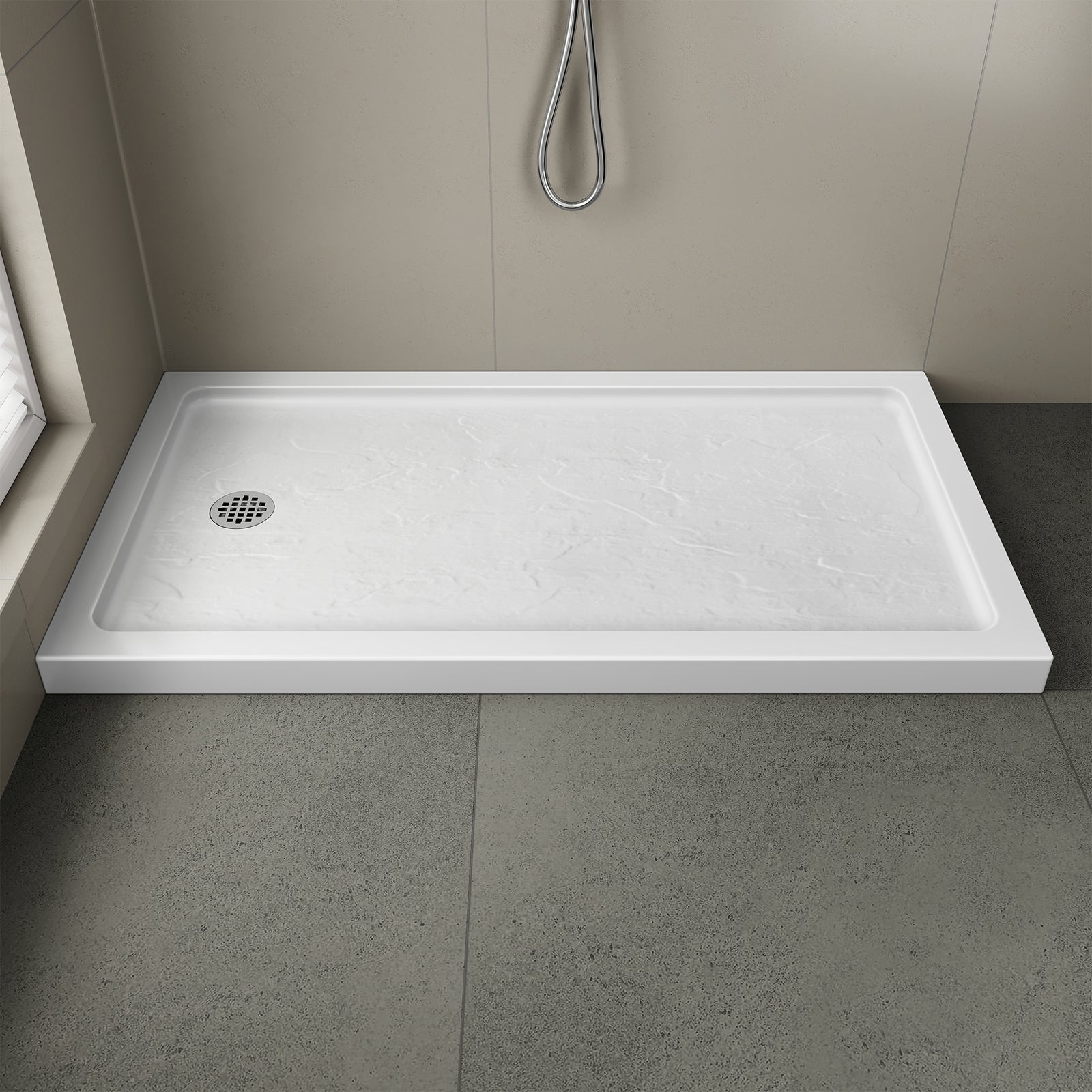 White Rectangular Shower Base Series – 10 Sizes