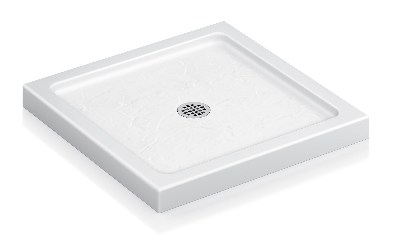White Square Shower Base Series – 32 x 32 & 36 x 36 Inch