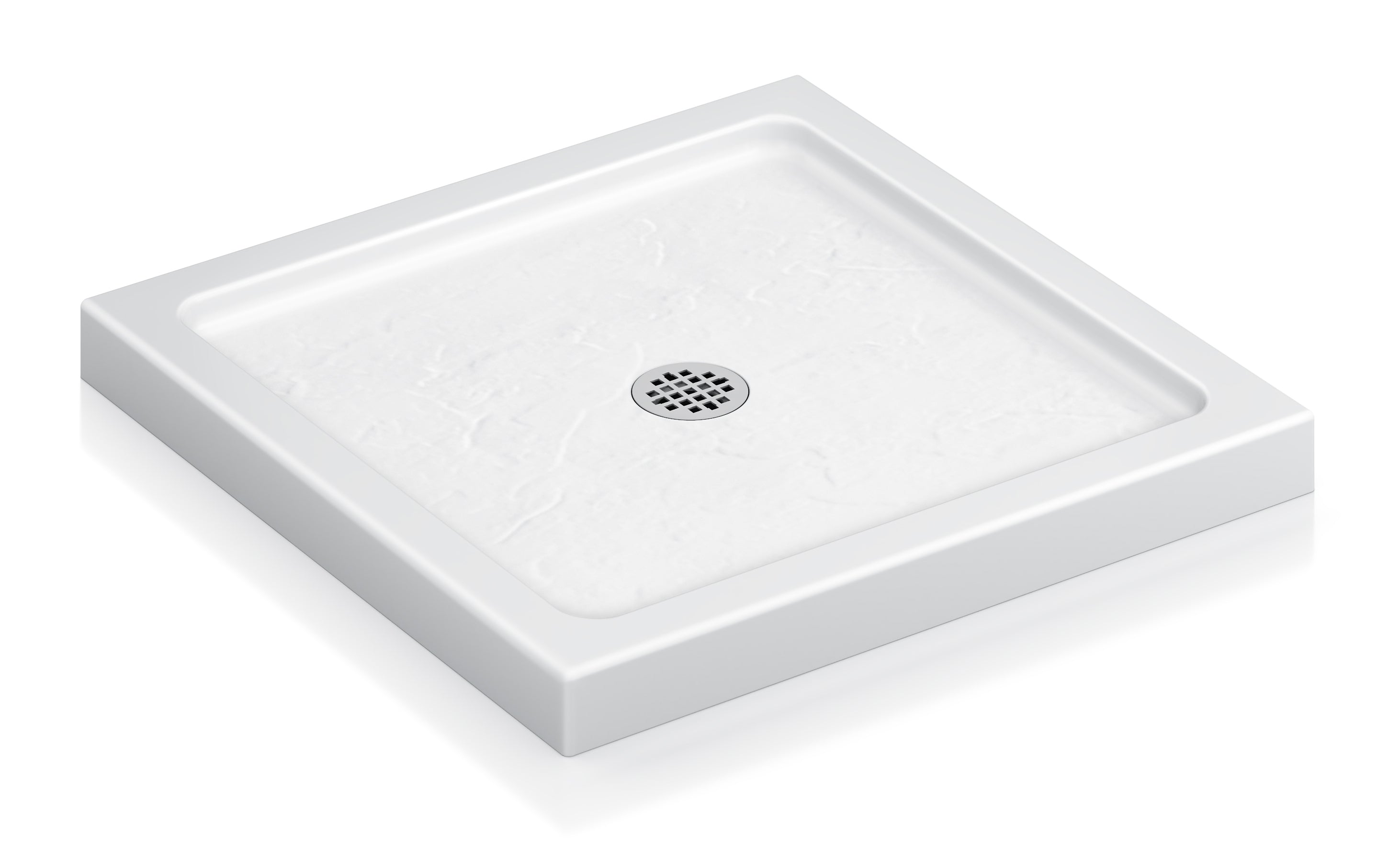 White Square Shower Base Series – 32 x 32 & 36 x 36 Inch