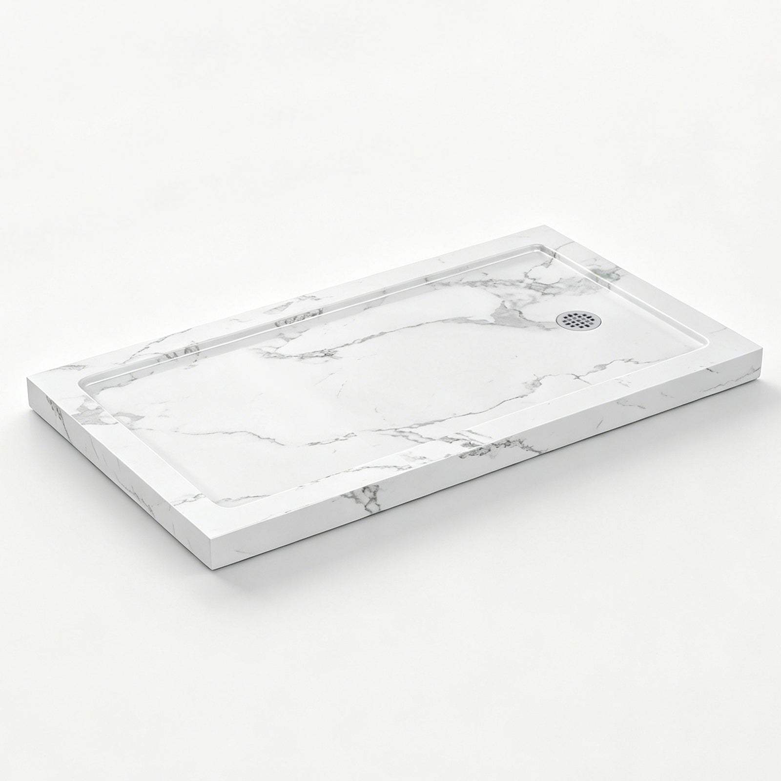 Carrara White Shower Base, 48 in. L x 32 in. W, Model SY4832