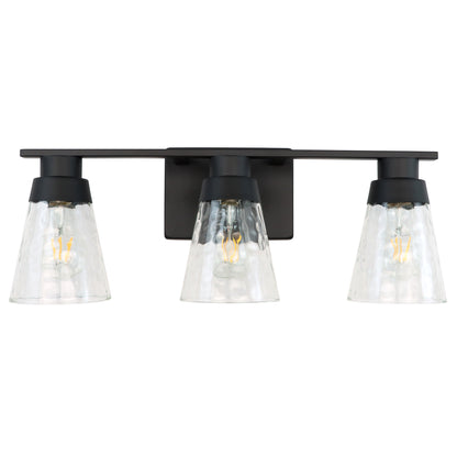 Bathroom Vanity Light Fixtures, 3 Light Modern Gold Vanity Lighting Fixtures, Bathroom Above Mirror Lighting Fixtures, Bathroom Wall Sconce with Clear Glass for Bathroom, Hallway, Bedroom with E26 Socket