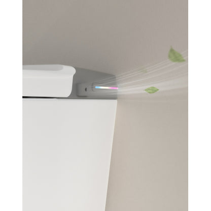 Smart Bidet Toilet with Remote Control.Raised Tankless Toilet with LED Display. Auto Open/AutoHeated. Seat Toilet Bidet with Aromatherapy System.Warm Water And Dry.Off Seat Flush.Foot Sensor.