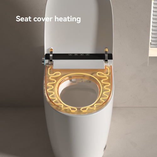 Luxury Smart Bidet Toilet - Heated Seat with Warm Water & Automatic Flush-KPUY