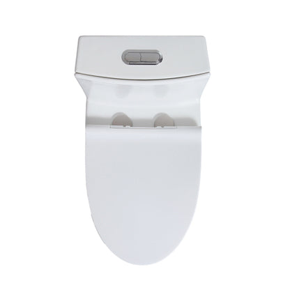 Small Compact One Piece Toilet Dual Flush