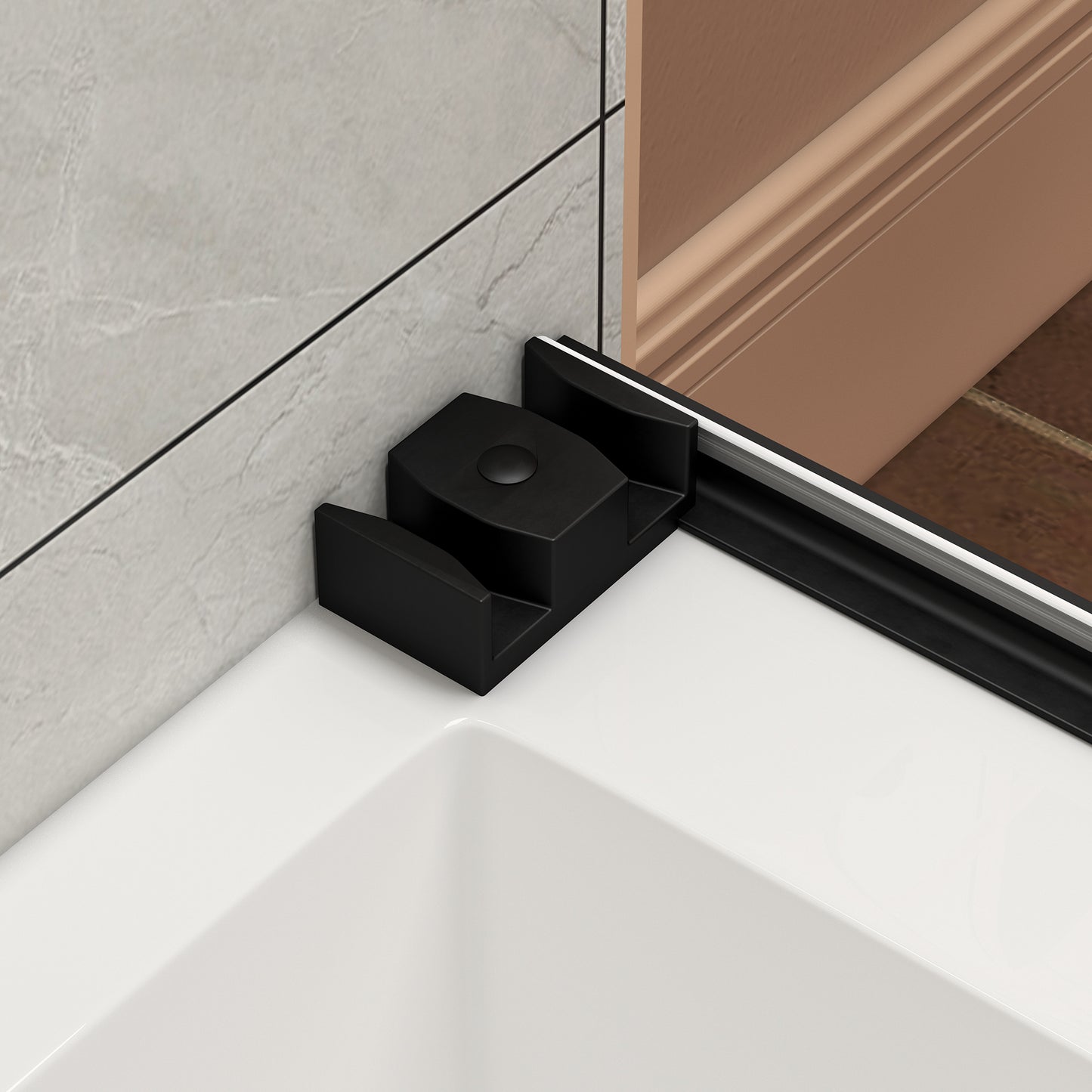 KPUY Frameless Double Sliding Shower & Bathtub Door | 43"-60" W