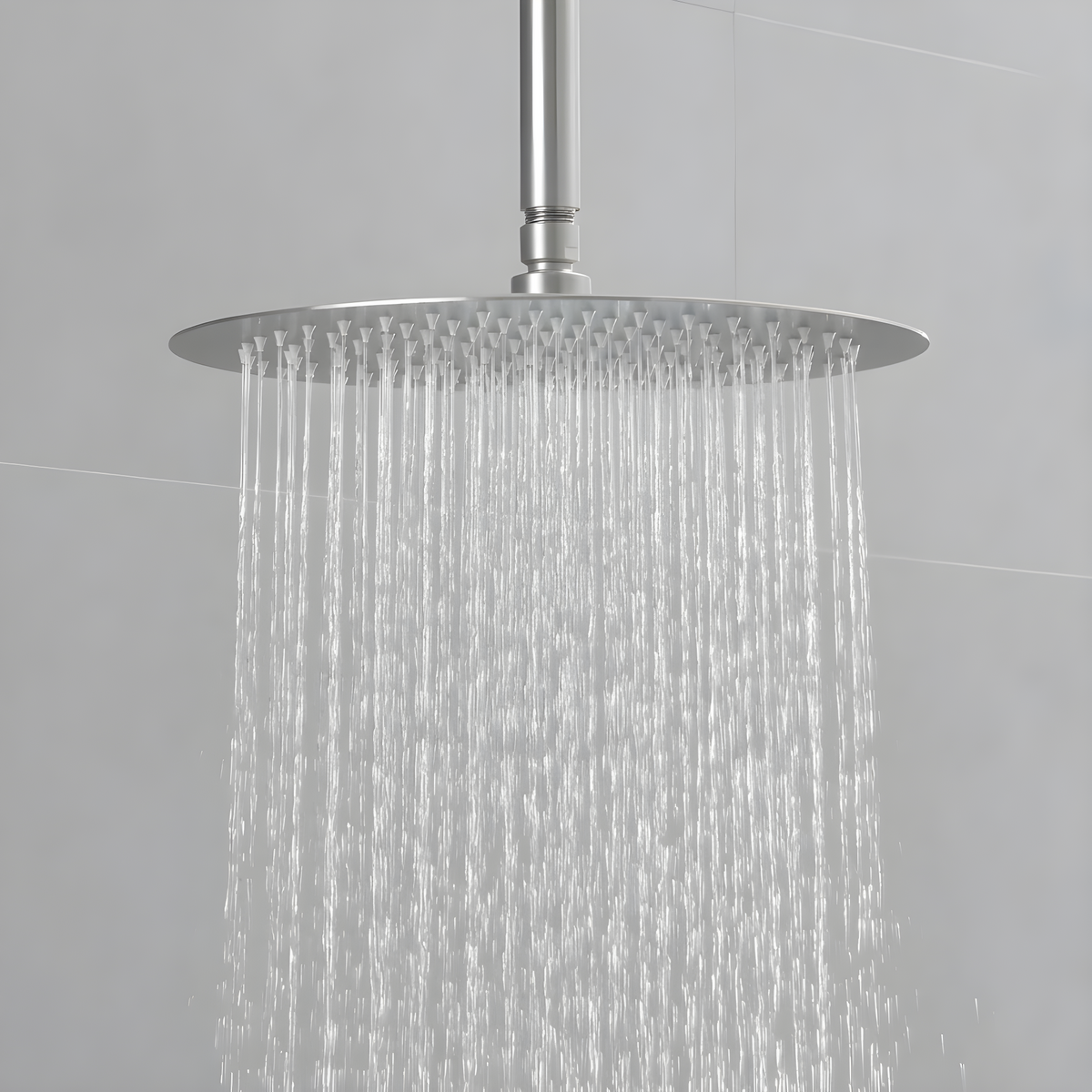 10"&12" Brushed Nickel Bathroom Luxury shower head,High Pressure Rain Shower Head, Ultra-Thin Showerhead 304 Stainless Steel