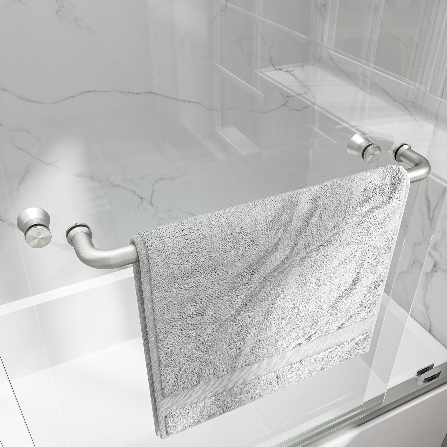 KPUY 55"-60" W Double Bypass Sliding Shower & Bathtub Door | 3 Finishes