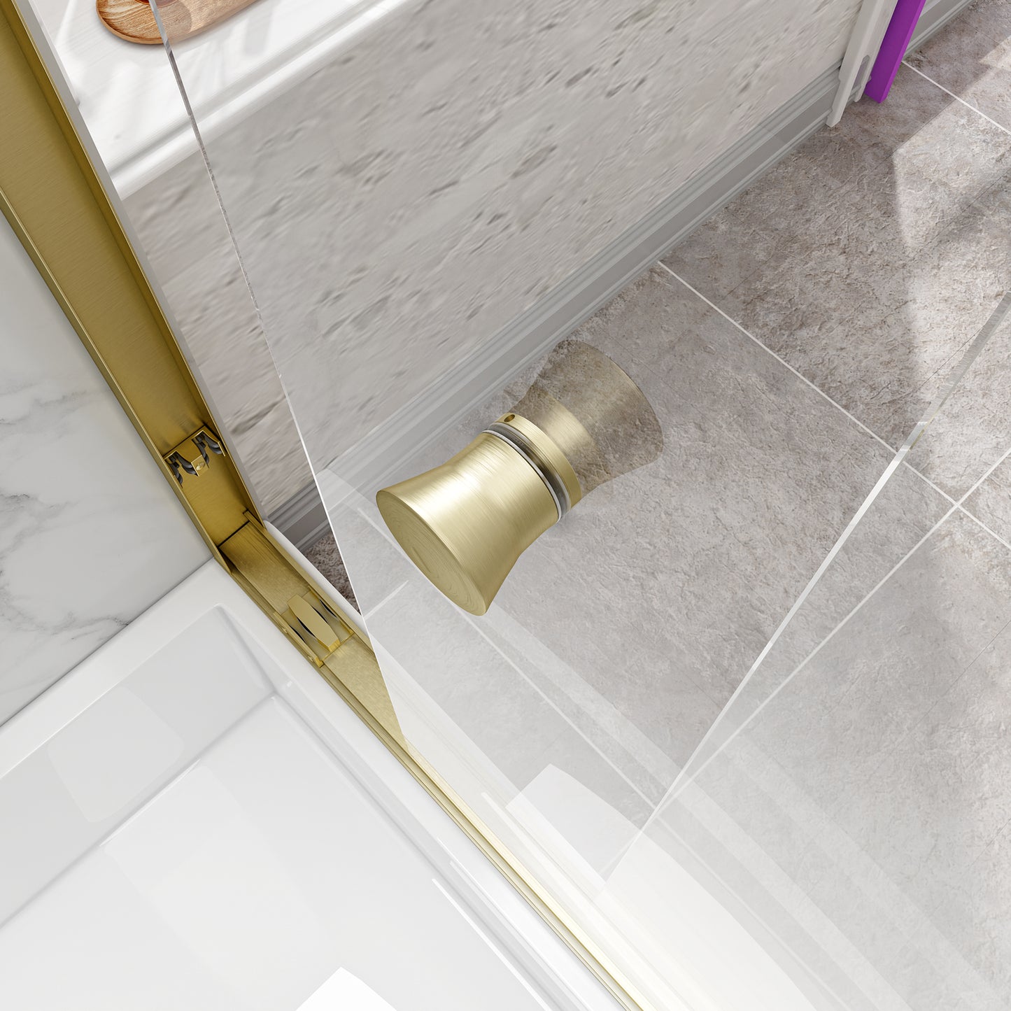 KPUY 55"-60" W Double Bypass Sliding Shower & Bathtub Door | 3 Finishes