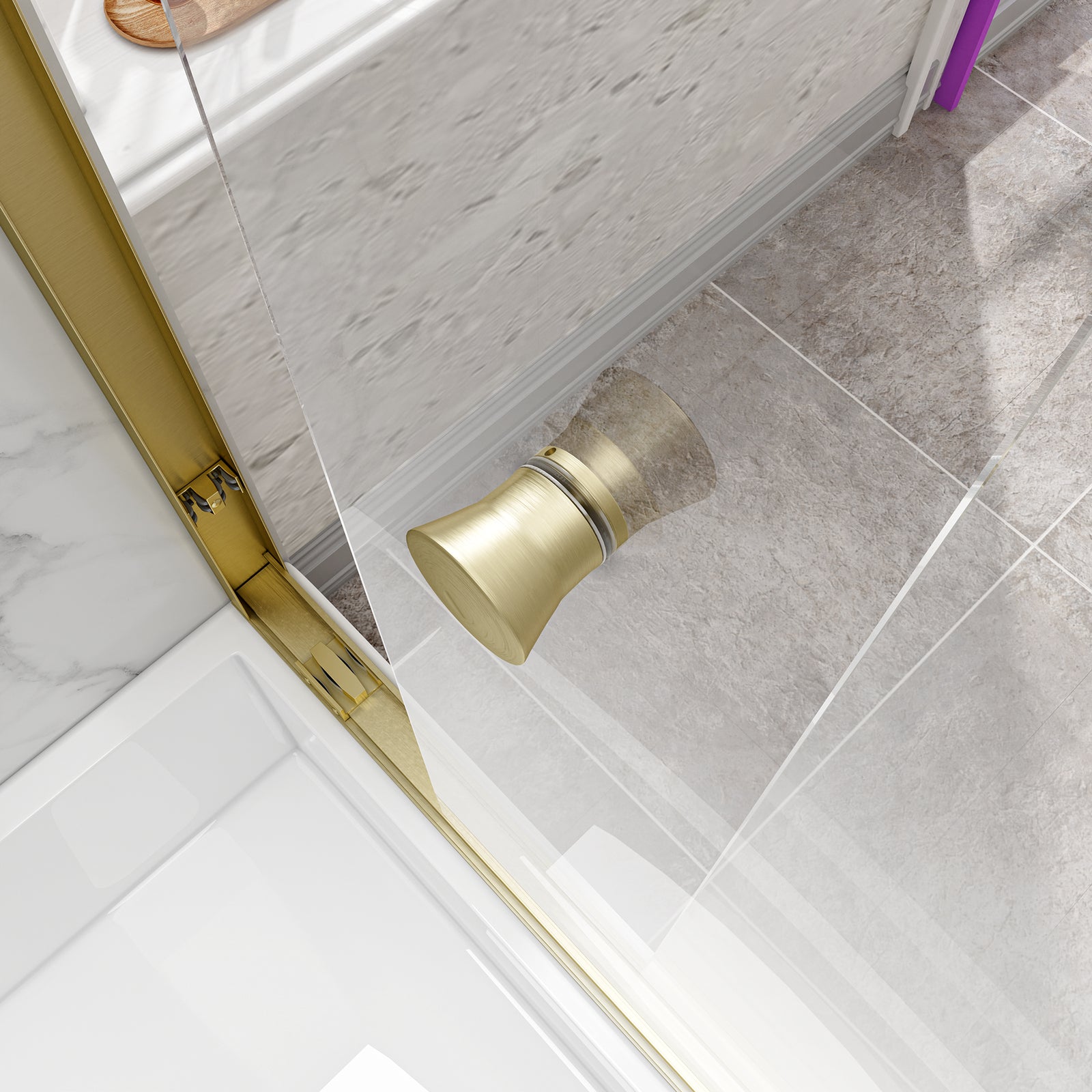 KPUY 55"-60" W Double Bypass Sliding Shower & Bathtub Door | 3 Finishes