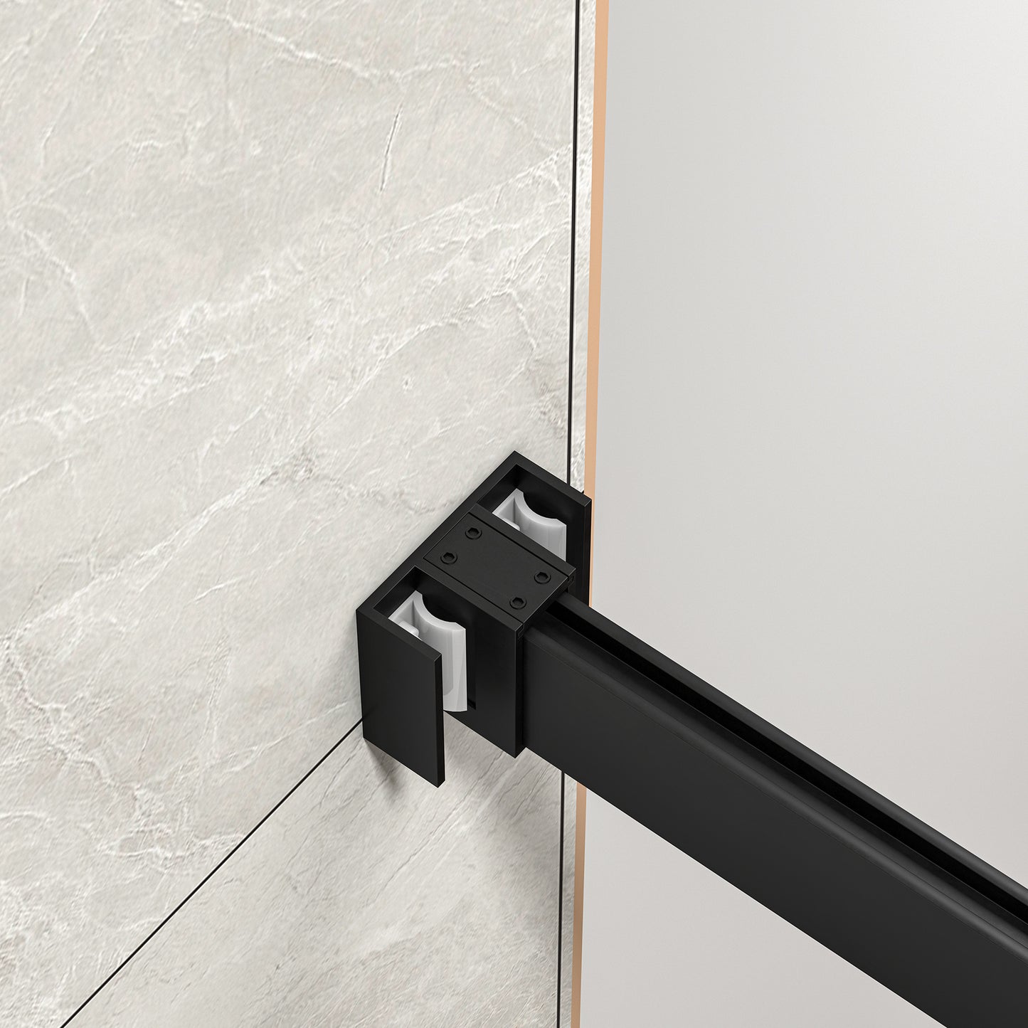 KPUY Frameless Double Sliding Shower & Bathtub Door | 43"-60" W