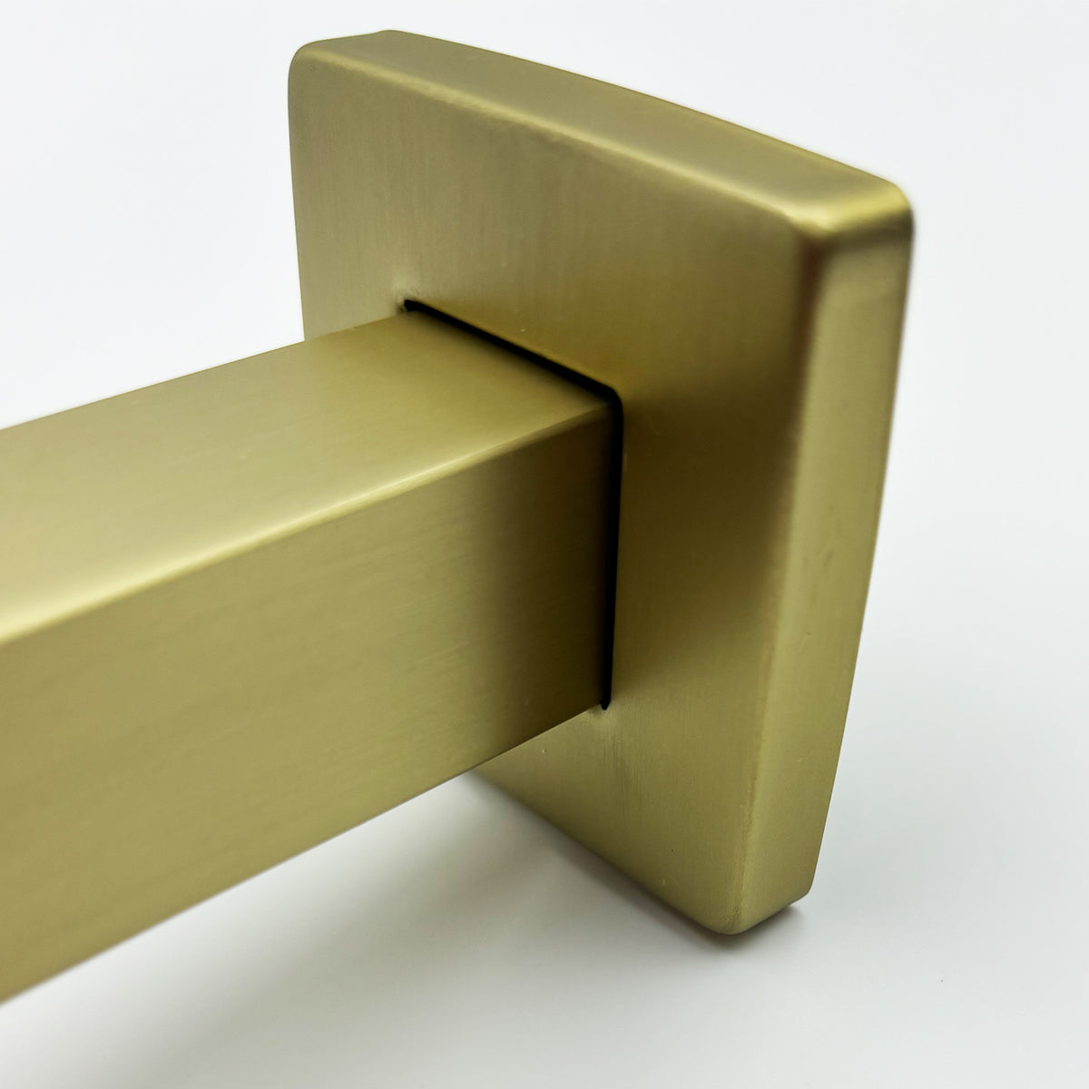 Square Shower Arm with Flange, 1/2 NPT Tapered Threads, Rain Shower Head Arm, Wall Mount Shower Extension Arm