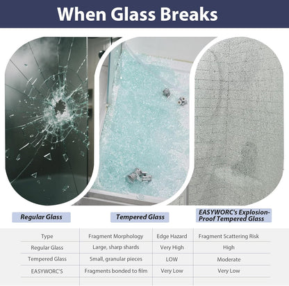 KPUY 70" H Framed Double Sliding Shower Door | Adjustable Width (43" - 60") | Bypass Design