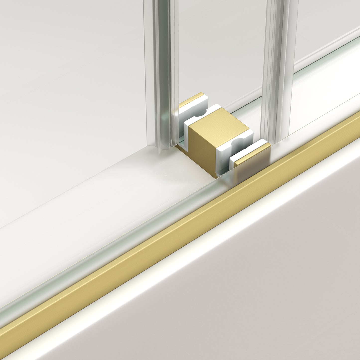 KPUY Frameless Double Sliding Shower & Bathtub Door | 43"-60" W