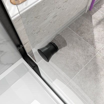 KPUY 55"-60" W Double Bypass Sliding Shower & Bathtub Door | 3 Finishes