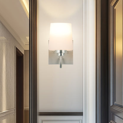 Bathroom Vanity Light Fixture, 1 Light Modern Gold Vanity Lighting Fixture, Lighting Fixture Over Mirror, Wall Sconce with Frosted Glass for Hallway, Bedroom with E26 Socket