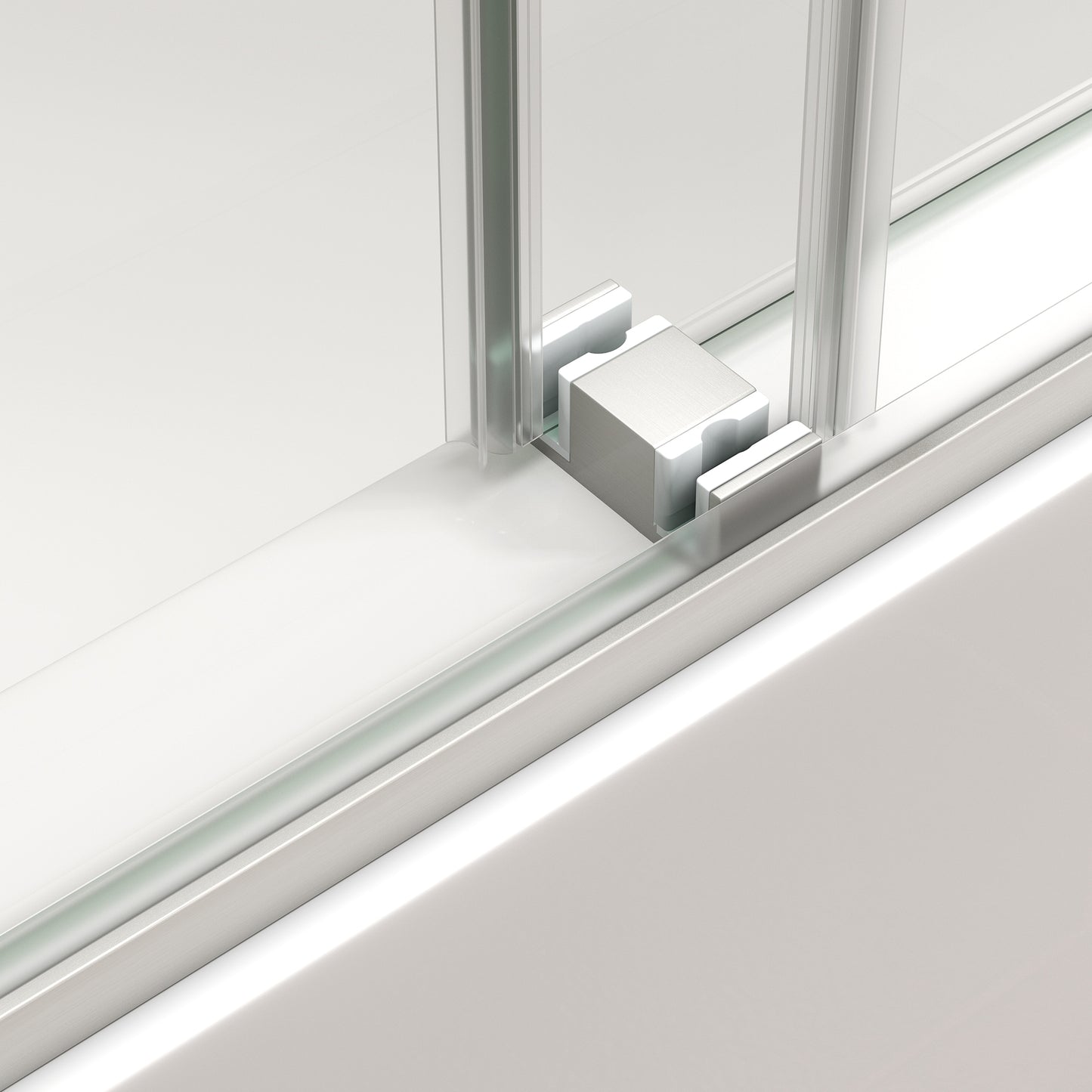 KPUY Frameless Double Sliding Shower & Bathtub Door | 43"-60" W