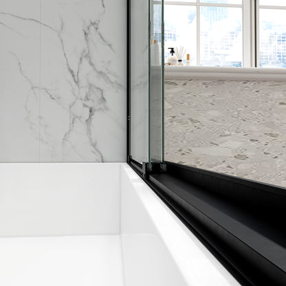 KPUY 55"-60" W Double Bypass Sliding Shower & Bathtub Door | 3 Finishes