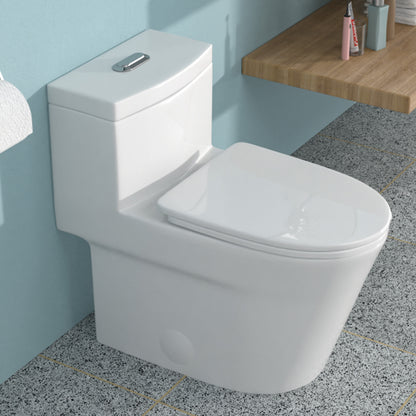 KPUY One-Piece Dual Flush Toilet | 12" Rough-In | Skirted Trapway | MAP 800g Power Flush