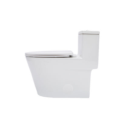 KPUY One-Piece Dual Flush Toilet | 12" Rough-In | Skirted Trapway | MAP 800g Power Flush