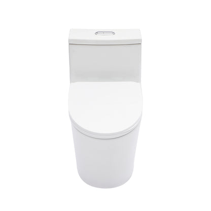 KPUY One-Piece Dual Flush Toilet | 12" Rough-In | Skirted Trapway | MAP 800g Power Flush
