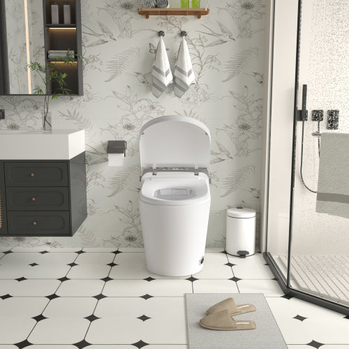 Tankless Smart Bidet Toilet with Remote - LED Display & Aromatherapy System-KPUY